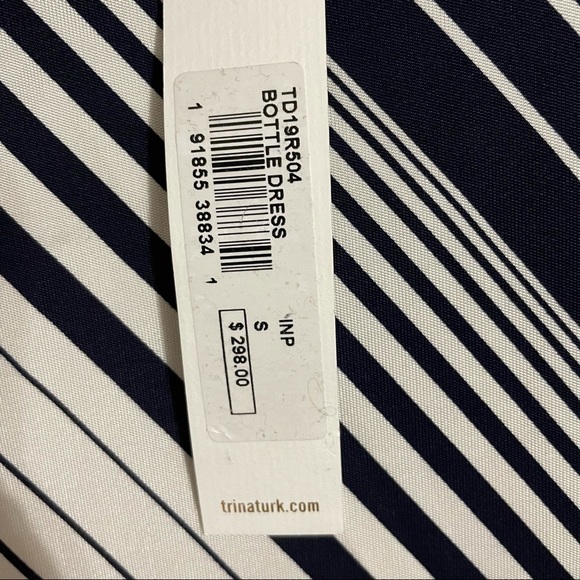 SALE NWT Trina Turk Chevron Stripe Shift Bottle Dress - Picture 13 of 13